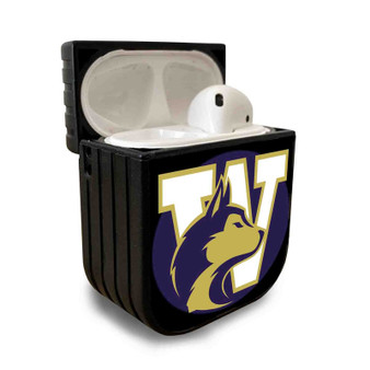 Pastele New Washington Huskies Custom Personalized AirPods Case Apple AirPods Gen 1 AirPods Gen 2 AirPods Pro Protective Cover Sublimation