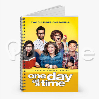 One Day At a Time Custom Personalized Spiral Notebook Cover Prin Ruled Line