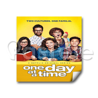 One Day At a Time Custom Stickers White Transparent Vinyl Decals