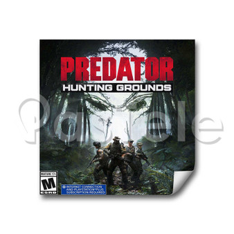 Predator Hunting Grounds Custom Stickers White Transparent Vinyl Decals