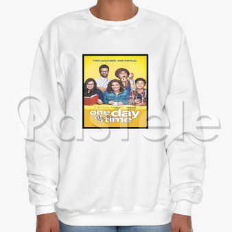 One Day At a Time Custom Unisex Crewneck Sweatshirt Cotton Polyester Fabric