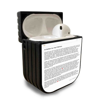 Pastele New my fiance quotes Custom Personalized AirPods Case Apple AirPods Gen 1 AirPods Gen 2 AirPods Pro Protective Cover Sublimation