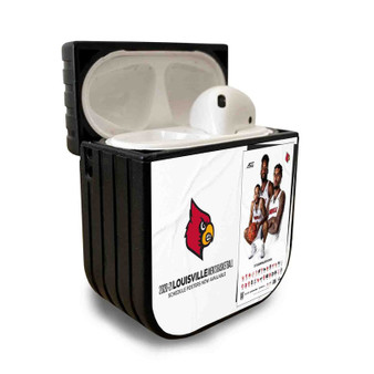 Pastele New Louisville Cardinals Custom Personalized AirPods Case Apple AirPods Gen 1 AirPods Gen 2 AirPods Pro Protective Cover Sublimation