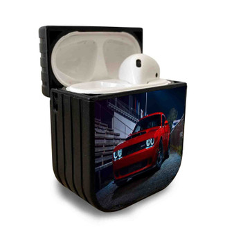 Pastele New dodge demon wallpaper 4k Custom Personalized AirPods Case Apple AirPods Gen 1 AirPods Gen 2 AirPods Pro Protective Cover Sublimation
