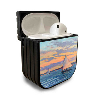 Pastele Best Happy Fathers Day To My Brother In Law Quotes Custom Personalized AirPods Case Apple AirPods Gen 1 AirPods Gen 2 AirPods Pro Protective Cover Sublimation