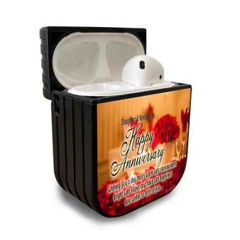 Pastele Best Happy Marriage Anniversary Quotes For Parents Custom Personalized AirPods Case Apple AirPods Gen 1 AirPods Gen 2 AirPods Pro Protective Cover Sublimation