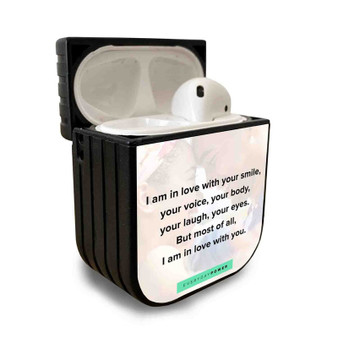 Pastele Best Love Your Girl Quotes Custom Personalized AirPods Case Apple AirPods Gen 1 AirPods Gen 2 AirPods Pro Protective Cover Sublimation