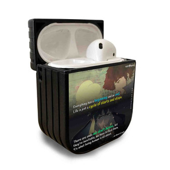 Pastele Best Anime Quote It Was Inevitable Custom Personalized AirPods Case Apple AirPods Gen 1 AirPods Gen 2 AirPods Pro Protective Cover Sublimation