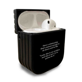 Pastele Best Deep Relationship Problems Quotes Custom Personalized AirPods Case Apple AirPods Gen 1 AirPods Gen 2 AirPods Pro Protective Cover Sublimation