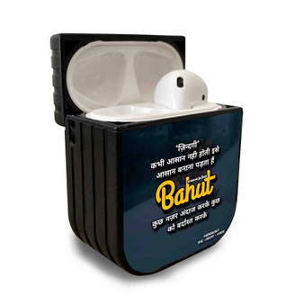 Pastele Best Inspirational Quotes About Love And Life In Hindi Custom Personalized AirPods Case Apple AirPods Gen 1 AirPods Gen 2 AirPods Pro Protective Cover Sublimation