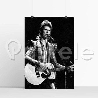 David Bowie Guitar Silk Poster Print Wall Decor 20 x 13 Inch 24 x 36 Inch