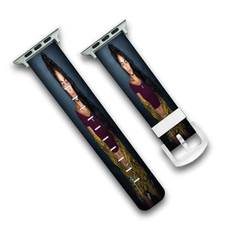 Pastele New Jessie Reyez 3 Custom Personalized Apple Watch Band Genuine Leather Watch Band Replacement 38mm 40mm 42mm 44mm
