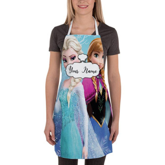 Pastele Best Princess Anna and Elsa Disney Frozen Custom Personalized Name Kitchen Apron