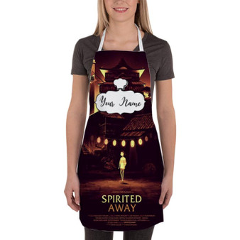 Pastele Best Spirited Away Poster Custom Personalized Name Kitchen Apron