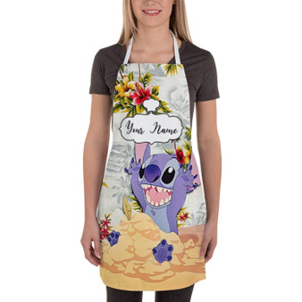 Pastele Best Stitch Disney Custom Personalized Name Kitchen Apron