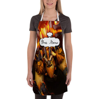 Pastele Best Dota 2 Earthshaker Custom Personalized Name Kitchen Apron