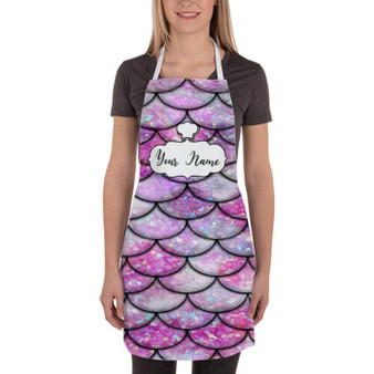 Pastele Best Mermaid Tail Patterns Custom Personalized Name Kitchen Apron