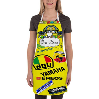 Pastele Best Valentino Rossi The Doctor 46 Custom Personalized Name Kitchen Apron