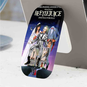 Pastele Best Beetlejuice 1988 Phone Click-On Grip Custom Pop Up Stand Holder Apple iPhone Samsung