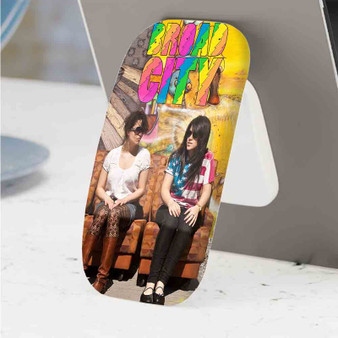 Pastele Best Broad City Phone Click-On Grip Custom Pop Up Stand Holder Apple iPhone Samsung