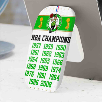 Pastele Best Champions Boston Celtics NBA Phone Click-On Grip Custom Pop Up Stand Holder Apple iPhone Samsung