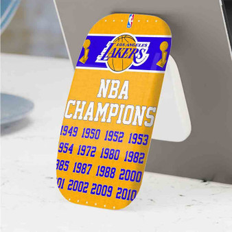 Pastele Best Champions LA Lakers NBA Phone Click-On Grip Custom Pop Up Stand Holder Apple iPhone Samsung