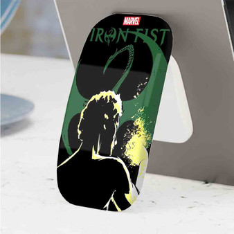 Pastele Best Iron Fist Marvel Superheroes Phone Click-On Grip Custom Pop Up Stand Holder Apple iPhone Samsung