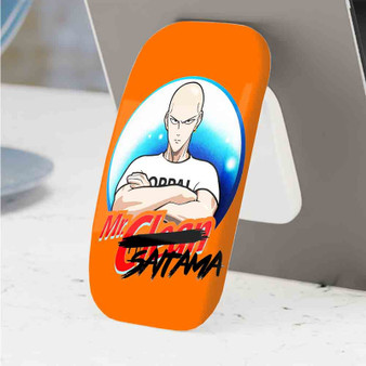 Pastele Best Mr Clean Saitama One Punch Man Phone Click-On Grip Custom Pop Up Stand Holder Apple iPhone Samsung