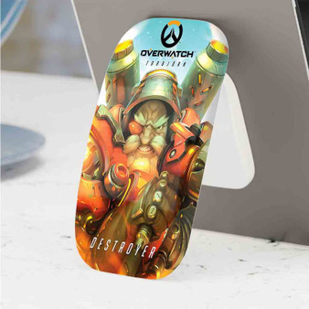 Pastele Best Overwatch Torbj rn Games Phone Click-On Grip Custom Pop Up Stand Holder Apple iPhone Samsung