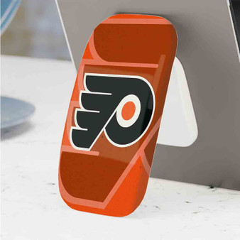 Pastele Best Philadelphia Flyers NHL Phone Click-On Grip Custom Pop Up Stand Holder Apple iPhone Samsung