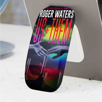 Pastele Best Roger Waters Us Them Phone Click-On Grip Custom Pop Up Stand Holder Apple iPhone Samsung