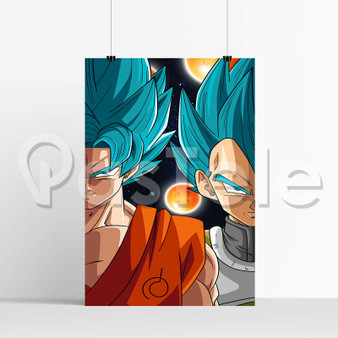 Goku Vegeta Super Saiyan Blue Dragon Ball Super Silk Poster Print Wall Decor 20 x 13 Inch 24 x 36 Inch
