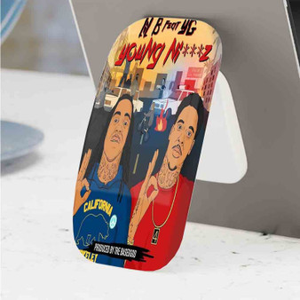 Pastele Best Lil B Feat YG Young Niggaz Phone Click-On Grip Custom Pop Up Stand Holder Apple iPhone Samsung