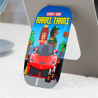 Pastele Best Rarri Tarri Ghost God Phone Click-On Grip Custom Pop Up Stand Holder Apple iPhone Samsung