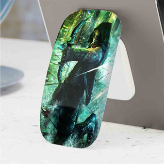 Pastele Best DC Green Arrow Phone Click-On Grip Custom Pop Up Stand Holder Apple iPhone Samsung