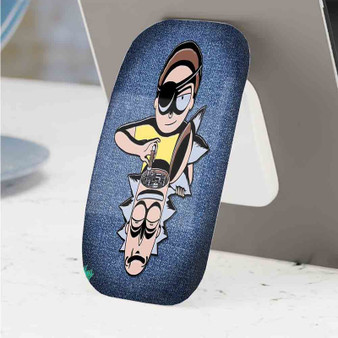 Pastele Best Evil Morty Rick and Morty Phone Click-On Grip Custom Pop Up Stand Holder Apple iPhone Samsung