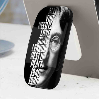 Pastele Best John Lennon Phone Click-On Grip Custom Pop Up Stand Holder Apple iPhone Samsung