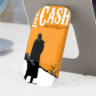 Pastele Best Johnny Cash Phone Click-On Grip Custom Pop Up Stand Holder Apple iPhone Samsung