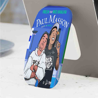 Pastele Best Paul Masson Fre h Feat Wiz Khalifa Phone Click-On Grip Custom Pop Up Stand Holder Apple iPhone Samsung