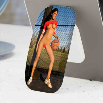 Pastele Best Basketball Girl Phone Click-On Grip Custom Pop Up Stand Holder Apple iPhone Samsung