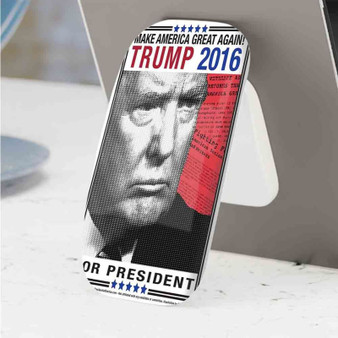 Pastele Best Donald Trump Campaign Phone Click-On Grip Custom Pop Up Stand Holder Apple iPhone Samsung