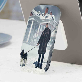 Pastele Best Drake With Dog Snow Phone Click-On Grip Custom Pop Up Stand Holder Apple iPhone Samsung