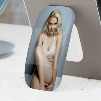Pastele Best Scarlett Johansson Phone Click-On Grip Custom Pop Up Stand Holder Apple iPhone Samsung