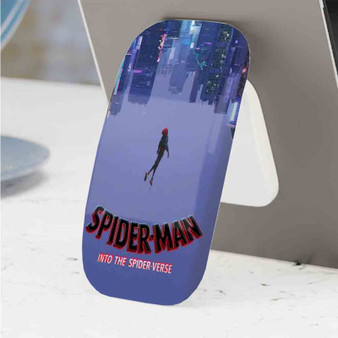 Pastele Best Spider Man Into The Spider Verse Phone Click-On Grip Custom Pop Up Stand Holder Apple iPhone Samsung