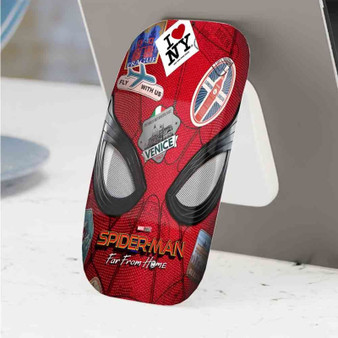 Pastele Best Spider Man Far From Home Art Phone Click-On Grip Custom Pop Up Stand Holder Apple iPhone Samsung