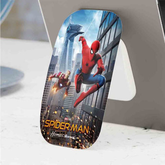 Pastele Best Spider Man Homecoming Art Phone Click-On Grip Custom Pop Up Stand Holder Apple iPhone Samsung