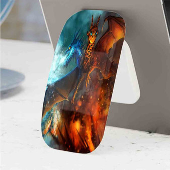 Pastele Best Dota 2 Ice and Fire Phone Click-On Grip Custom Pop Up Stand Holder Apple iPhone Samsung