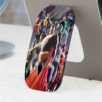Pastele Best Justice League Superhero Phone Click-On Grip Custom Pop Up Stand Holder Apple iPhone Samsung