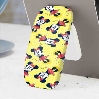 Pastele Best Minnie Mouse Disney Yellow Phone Click-On Grip Custom Pop Up Stand Holder Apple iPhone Samsung