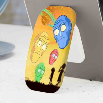 Pastele Best Rick and Morty Spaceship Phone Click-On Grip Custom Pop Up Stand Holder Apple iPhone Samsung